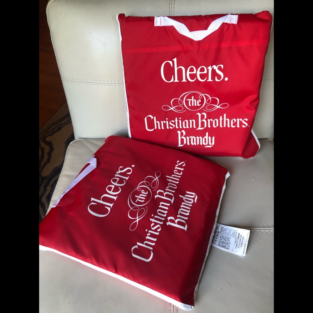 Christian Brothers Brandy Retro Bar Pub Tavern Bleacher Seat Cushion Advertising